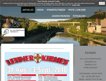 Tablet Screenshot of kvl-lahnstein.de